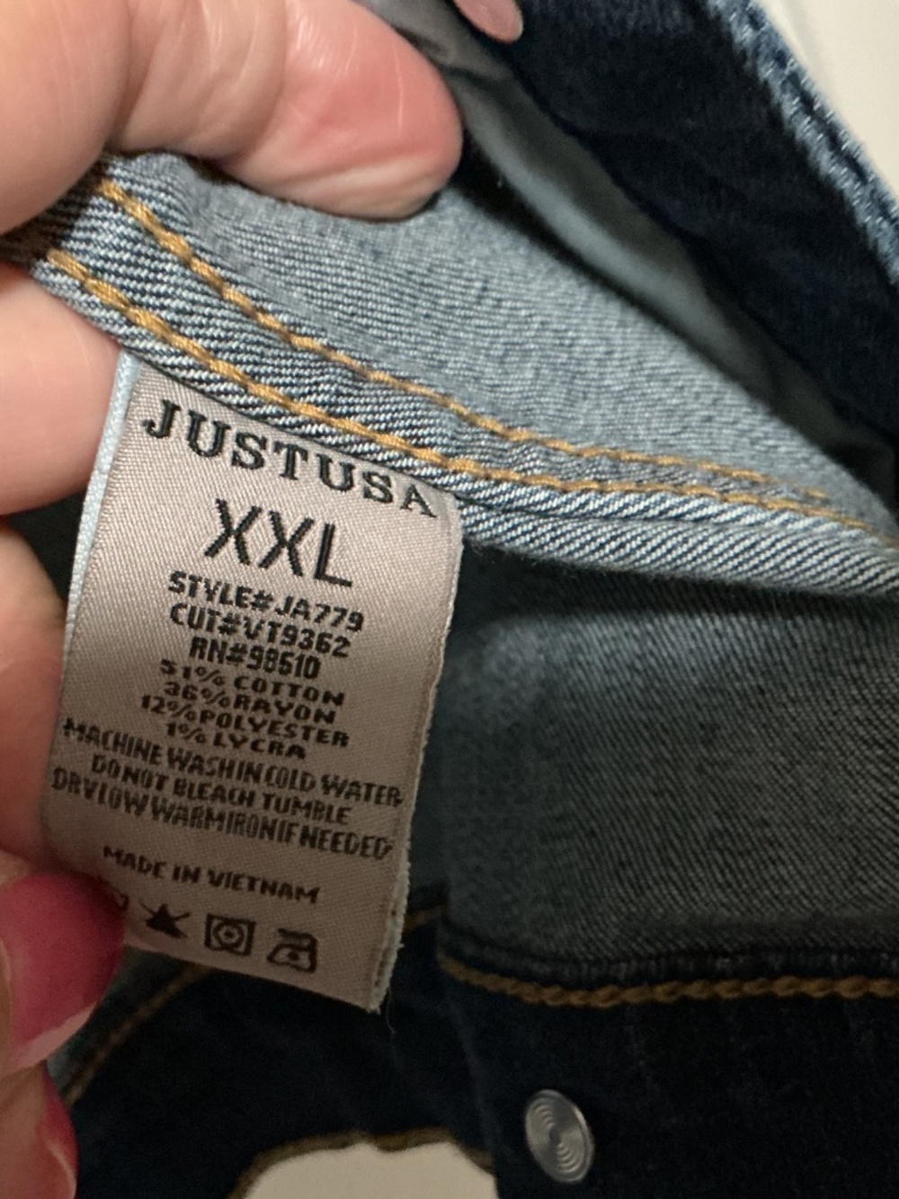 Just USA Denim Jacket - XXL - Picture 5 of 5